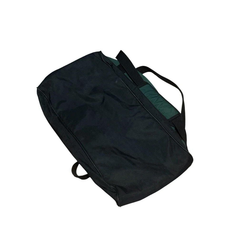 Nike Vintage Gym 90s Y2K Green Large 21” Duffel Bag Embroidered Logo